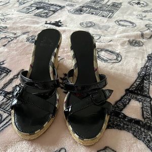 Authentic Burberry wedges.